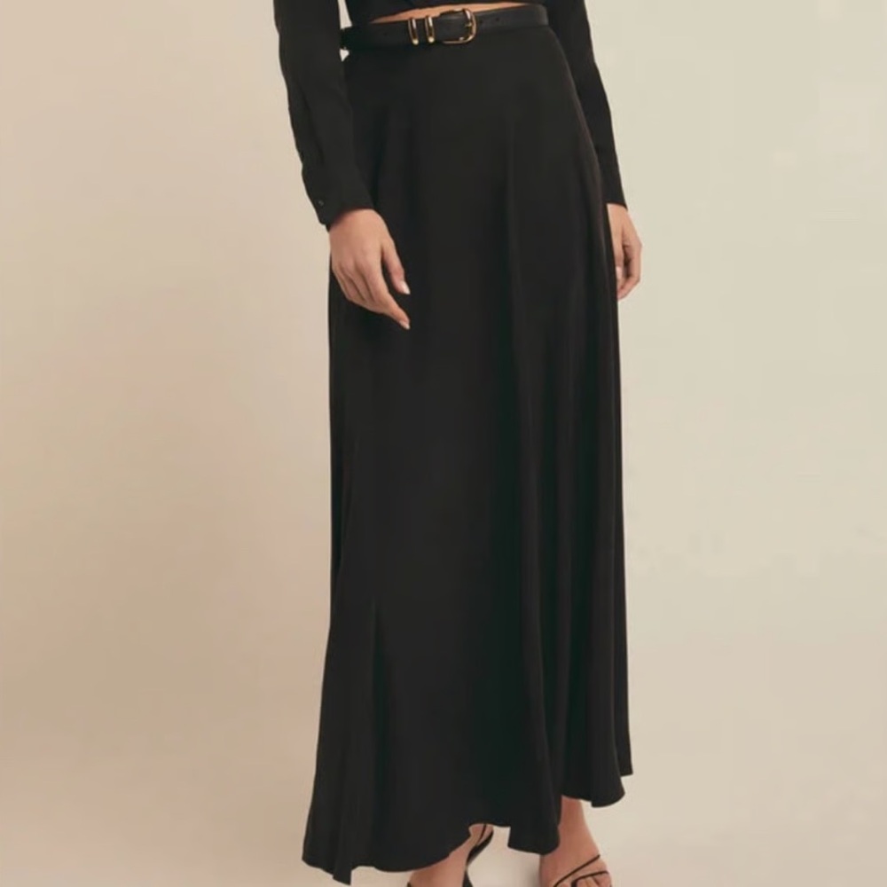 Elegant Black Maxi Skirt